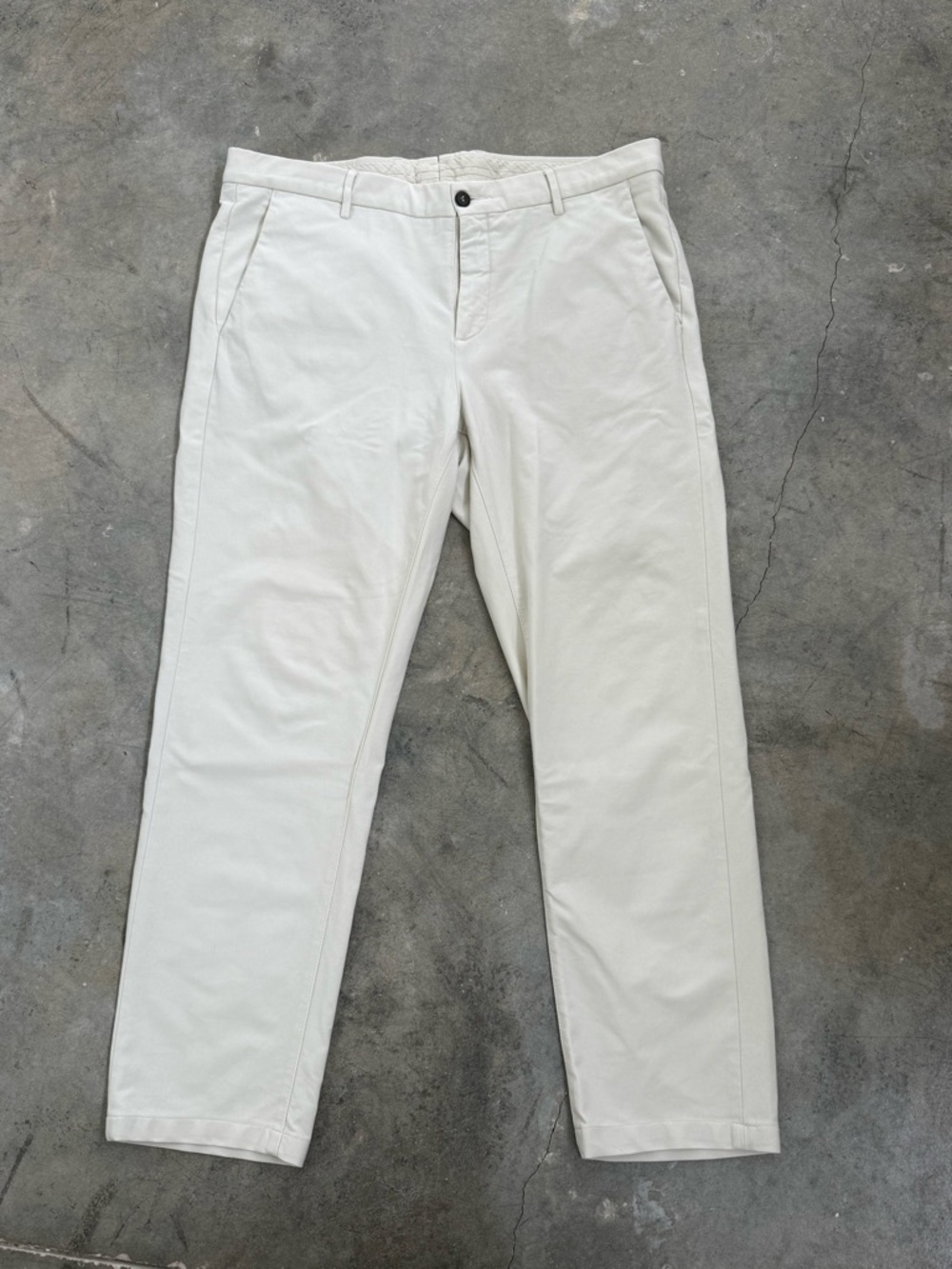 Eleventy Off-White Dress Trousers